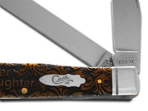 W.R. Case XX Knives Mother & Daughter Antique Bone Trapper 1/500 Stainless Pocket Knife 58182MD
