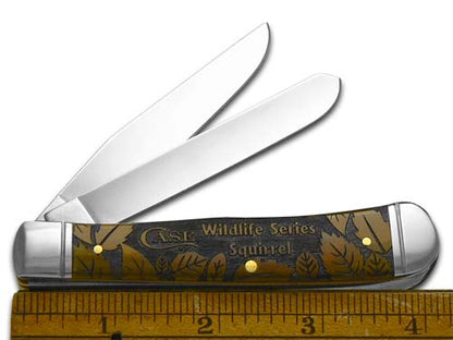 W.R. Case XX Knives Squirrel Wildlife Series Antique Bone Trapper 1/500 Stainless Pocket Knife CA58182 SQ