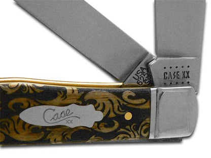 W.R. Case XX Knives World's Greatest Dad Antique Bone Trapper 1/500 Stainless Pocket Knife CA58182 WGD
