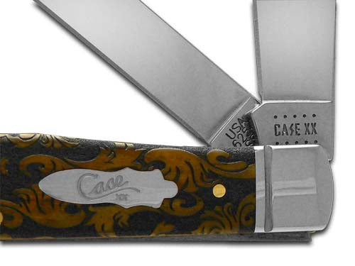 W.R. Case XX Knives World's Greatest Papaw Antique Bone Trapper 1/500 Stainless Pocket Knife CA58182 WGP