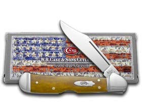 Case XX™ Knives Mini Copperlock Smooth Antique Bone Stainless Pocket Knife 58186