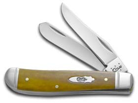 W.R. Case XX Knives Smooth Antique Bone Mini Trapper Stainless Pocket Knife 58188