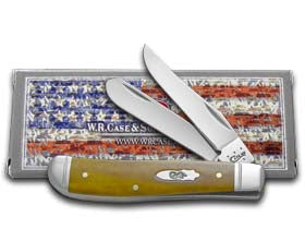 Case XX™ Knives Mini Trapper Smooth Antique Bone Stainless Pocket Knife 58188