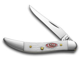 Case XX™ Knives SparXX™ Knives Toothpick Jigged White Delrin Stainless Pocket Knife 60180