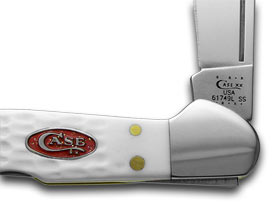 Case XX™ Knives SparXX™ Knives Mini Copperlock Jigged White Delrin Stainless Pocket Knife 60185