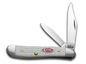 Case XX™ Knives SparXX™ Knives Peanut Jigged White Delrin Stainless Pocket Knife 60188