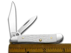 Case XX™ Knives SparXX™ Knives Peanut Jigged White Delrin Stainless Pocket Knife 60188