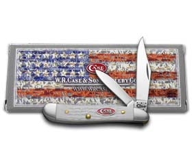 Case XX™ Knives SparXX™ Knives Peanut Jigged White Delrin Stainless Pocket Knife 60188