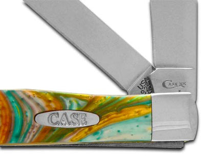 W.R. Case XX Knives Abalone Corelon Trapper Stainless Pocket Knife CA6073 AB