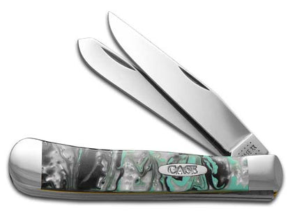 W.R. Case XX Knives Arctic Corelon Trapper Stainless Pocket Knife CA6073 ATC