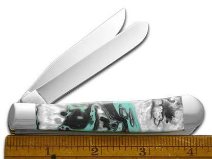 W.R. Case XX Knives Arctic Corelon Trapper Stainless Pocket Knife CA6073 ATC