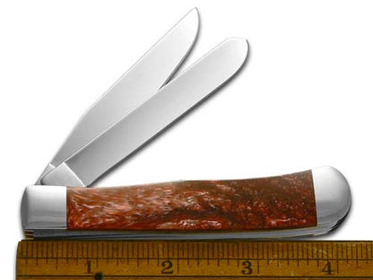 W.R. Case XX Knives Cranberry Corelon Trapper Stainless Pocket Knife CA6073 CB