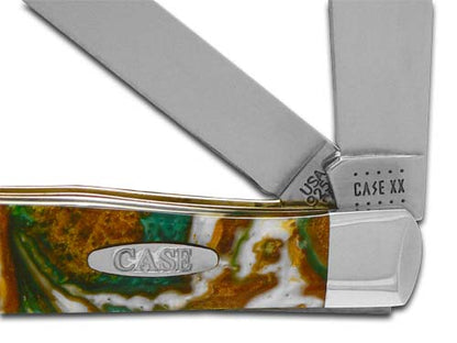 W.R. Case XX Knives Emerald River Corelon Trapper Stainless Pocket Knife CA6073 ER