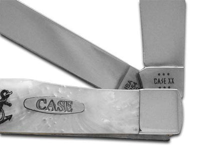 W.R. Case XX Knives Trapper Jesus Heavenly Pearl 1/500 Stainless Pocket Knife 6073HP-JA