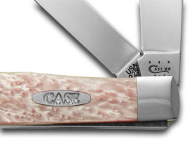 W.R. Case XX Knives Trapper - Custom Pink Pearl Corelon Pocket Knife 6073 PC