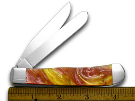 W.R. Case XX Knives Sun Dance Corelon Trapper Pocket Knife 6073 SD