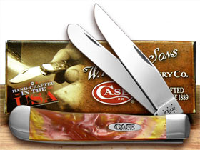 W.R. Case XX Knives Sun Dance Corelon Trapper Pocket Knife 6073 SD