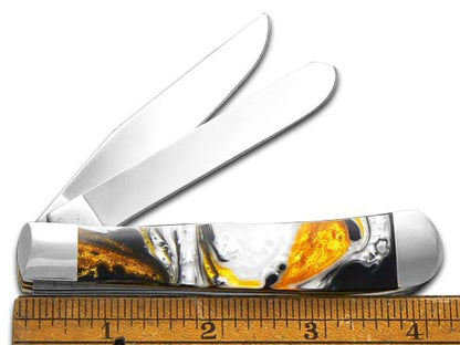 W.R. Case XX Knives Smokey Sunrise Corelon Trapper Stainless Pocket Knife 6073SSR