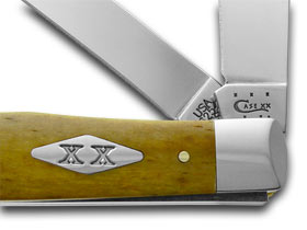 W.R. Case XX Knives Antique Bone Eagle Trapper 1/500 Pocket Knife 6142 EAGLE