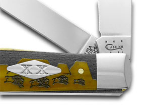 Case XX™ Knives Yellowhorse Trapper Buffalo Hunt Antique Bone 1/500 Stainless