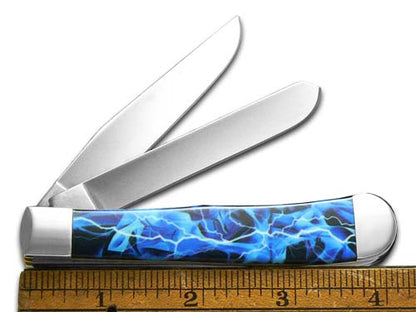 W.R. Case XX Knives Trapper White Lightning 1/300 64239 Stainless Pocket Knife