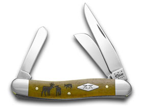 W.R. Case XX Knives Smooth Antique Bone Rut 1/500 Stockman Pocket Knife 6444 RUT