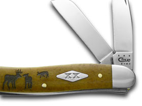 W.R. Case XX Knives Smooth Antique Bone Rut 1/500 Stockman Pocket Knife 6444 RUT