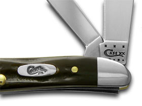 W.R. Case XX Knives Jigged Genuine Buffalo Horn Peanut Pocket Knife 65014