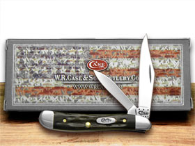 W.R. Case XX Knives Jigged Genuine Buffalo Horn Peanut Pocket Knife 65014