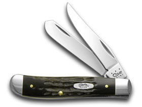 Case XX™ Knives Mini Trapper Jigged Genuine Buffalo Horn Stainless Pocket Knife 65016