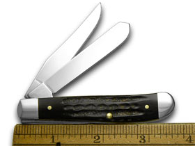 Case XX™ Knives Mini Trapper Jigged Genuine Buffalo Horn Stainless Pocket Knife 65016