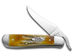 Case XX™ Knives Russlock 6.5 Bone Stag Handle Stainless Pocket Knife 65303