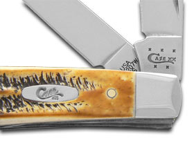 Case XX™ Knives Mini Trapper 6.5 Bone Stag Handle Stainless Pocket Knife 65305