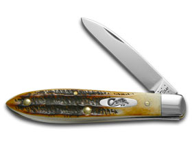 Case XX™ Knives Tear Drop Gent 6.5 Bone Stag Handle Stainless Pocket Knife 65308