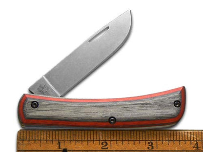 W.R. Case XX Knives Sodbuster Jr Black & Red Laminate Wood S35VN Steel 1/400 Pocket Knife 66380