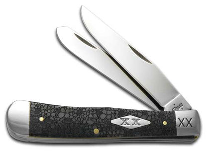 W.R. Case XX Knives Lizard Skin Gray Bone Trapper Stainless Pocket Knife 6703 LS
