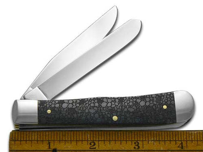 W.R. Case XX Knives Lizard Skin Gray Bone Trapper Stainless Pocket Knife 6703 LS