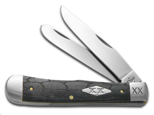 W.R. Case XX Knives Tortoise Shell Gray Bone Trapper Stainless Pocket Knife 6703 TS