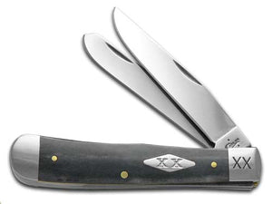W.R. Case XX Knives Smooth Gray Bone Trapper Stainless Pocket Knife 6703