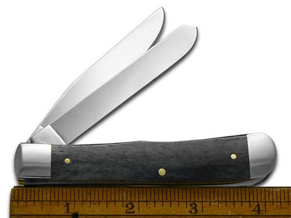 W.R. Case XX Knives Smooth Gray Bone Trapper Stainless Pocket Knife 6703
