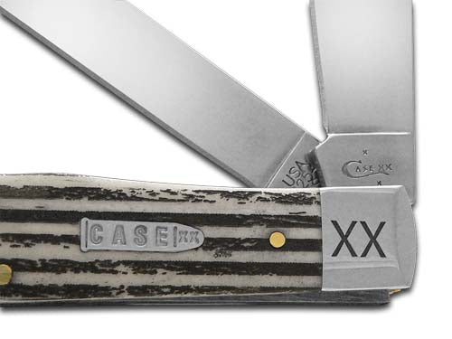 W.R. Case XX Knives U.S. Flag Natural Bone Trapper 1/500 Stainless Pocket Knife 6740 USF
