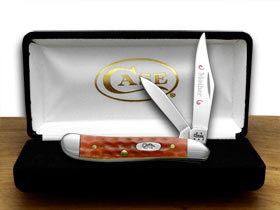 W.R. Case XX Knives Mother Etched Peanut - Red Pocket Knife Worn 781 M