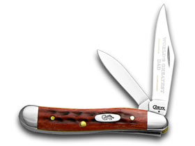W.R. Case XX Knives World's Greatest Dad Red Bone Peanut 1/1000 Pocket Knife 781 WGD