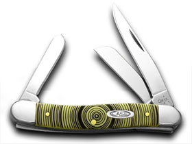 W.R. Case XX Knives Tree Rings Yellow Stockman 1/1000 Pocket Knife 80035 TR
