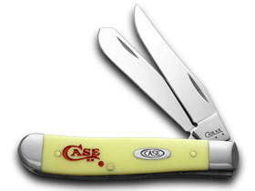 W.R. Case XX Knives Yellow Mini Trapper 1/500 Pocket Knife 80029C