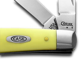W.R. Case XX Knives Yellow Synthetic Mini Trapper Pocket Knife 80029