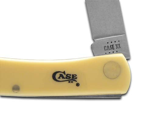 W.R. Case XX Knives Sodbuster Jr Deer Scene Etched Yellow Synthetic 1/600 Stainless Pocket Knife 80032DEER