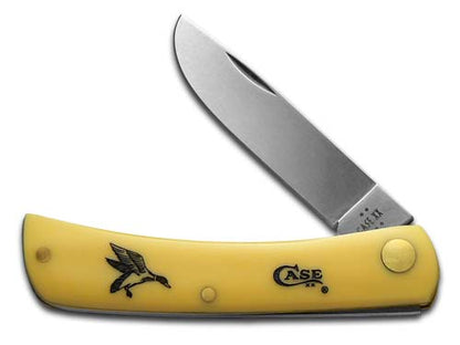 W.R. Case XX Knives Sod Buster Jr Duck Yellow Synthetic Stainless Pocket Knife 80032D