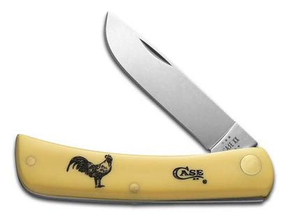 W.R. Case XX Knives Rooster Sodbuster Jr Yellow Synthetic Stainless Pocket Knife 80032RSTR