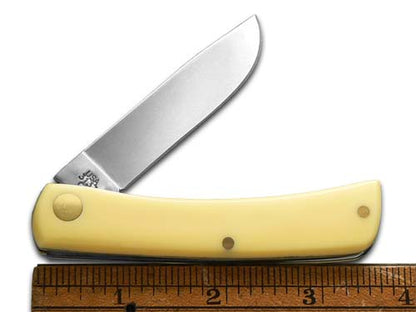 W.R. Case XX Knives Sodbuster Jr Squirrel Etched Yellow Synthetic 1/600 Stainless Pocket Knife 80032SQ
